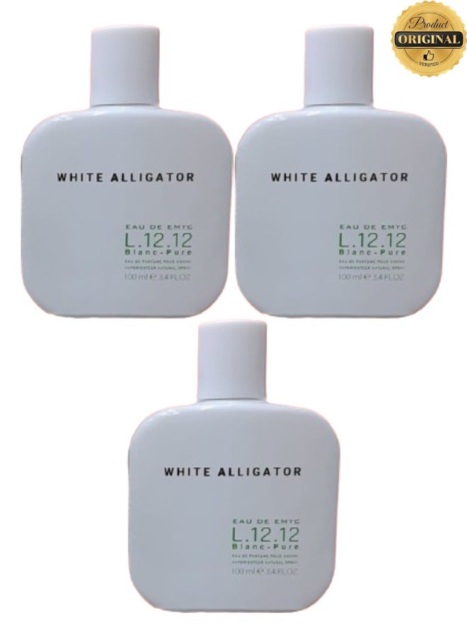 ايميك 3 قطع عطر وايت اليجيتور 100 مل - Image 1