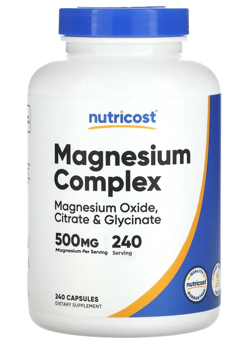 Nutricost مجمع المغنيسيوم 500 ملغ، 240 كبسولة - Image 1