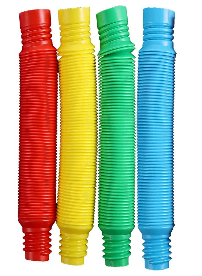 TOUGS أنابيب بوب متعددة الألوان XL الممتدة لعبة حسية للأطفال الصغار - 4 عبوات - Image 1