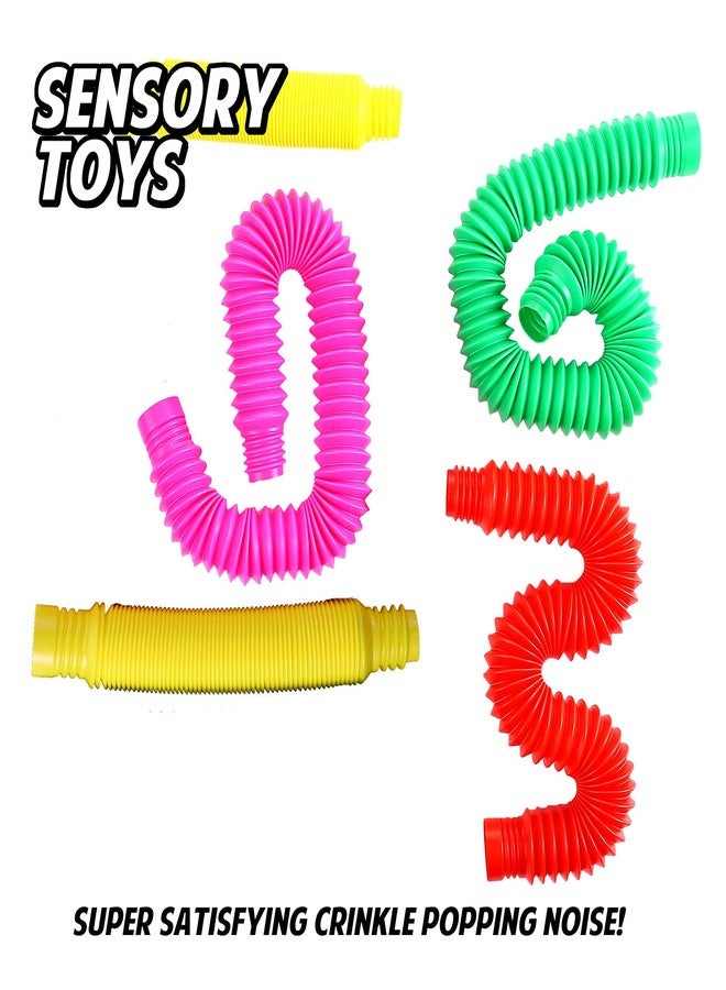 TOUGS أنابيب بوب متعددة الألوان XL الممتدة لعبة حسية للأطفال الصغار - 4 عبوات - Image 5