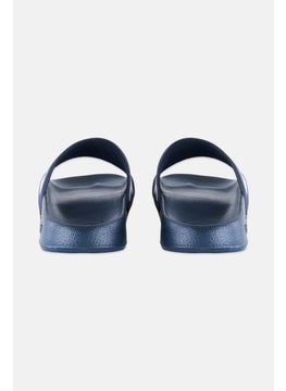 Hummel Men Larsen Brand Logo Slides,Navy  - Image 2
