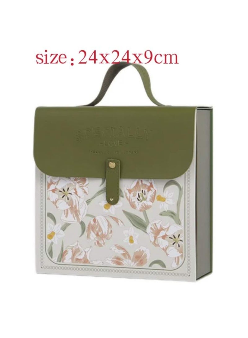 Gift Box, Folding Gift Boxes for Presents With Lid, Luxry Gift Box Size 24X24X9CM - Image 4
