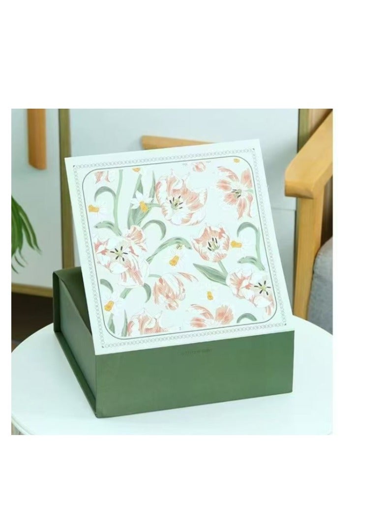 Gift Box, Folding Gift Boxes for Presents With Lid, Luxry Gift Box Size 24X24X9CM - Image 3