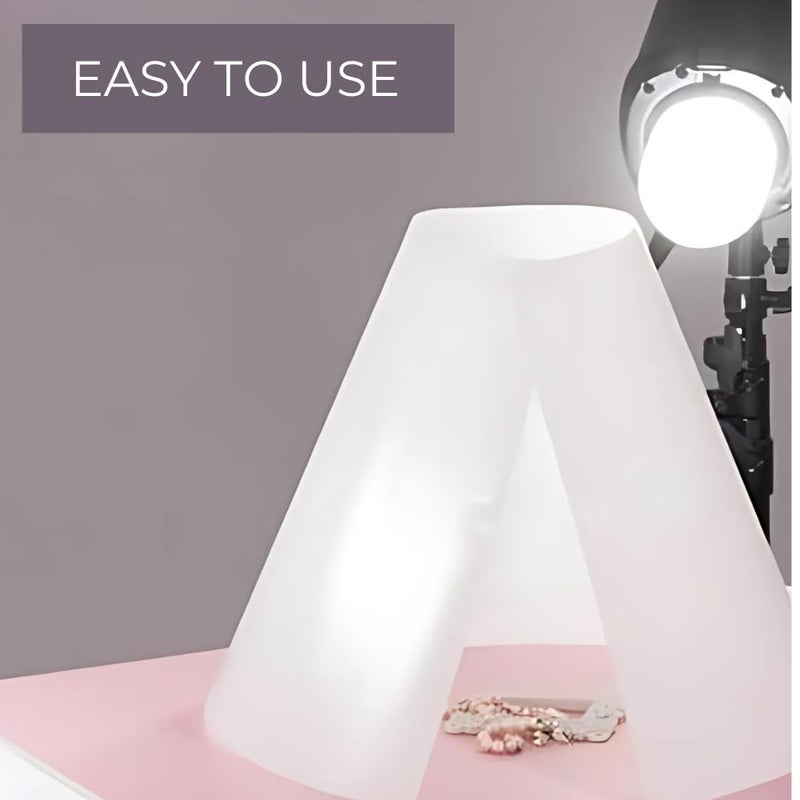 Smiledrive ® Light Cone for Product Photography - Diffuser for Photography Shadow/Reflection-Free Photography-2 Units (1 Big, 1 Small) - Image 5