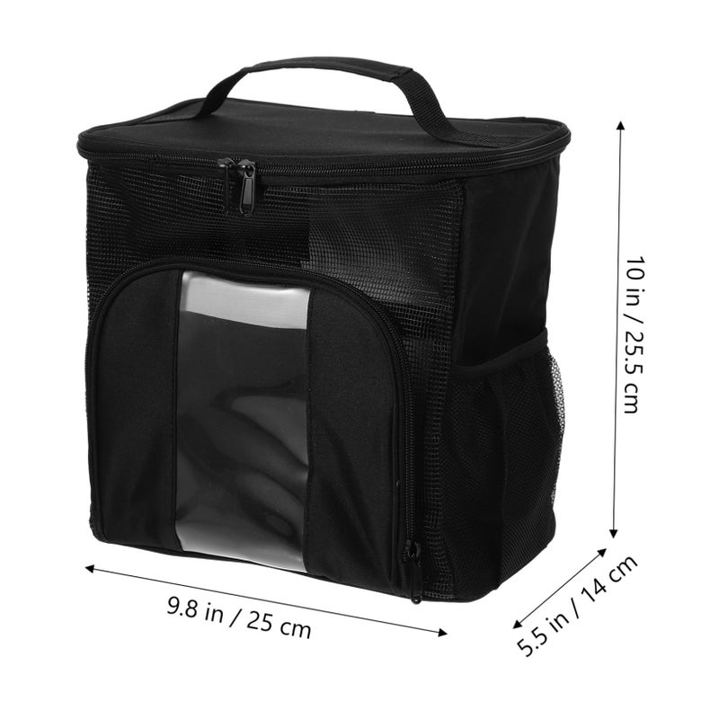 Black Hanging Travel Toiletry Bag For Women Large Capacity Portable Organizer - Image 3