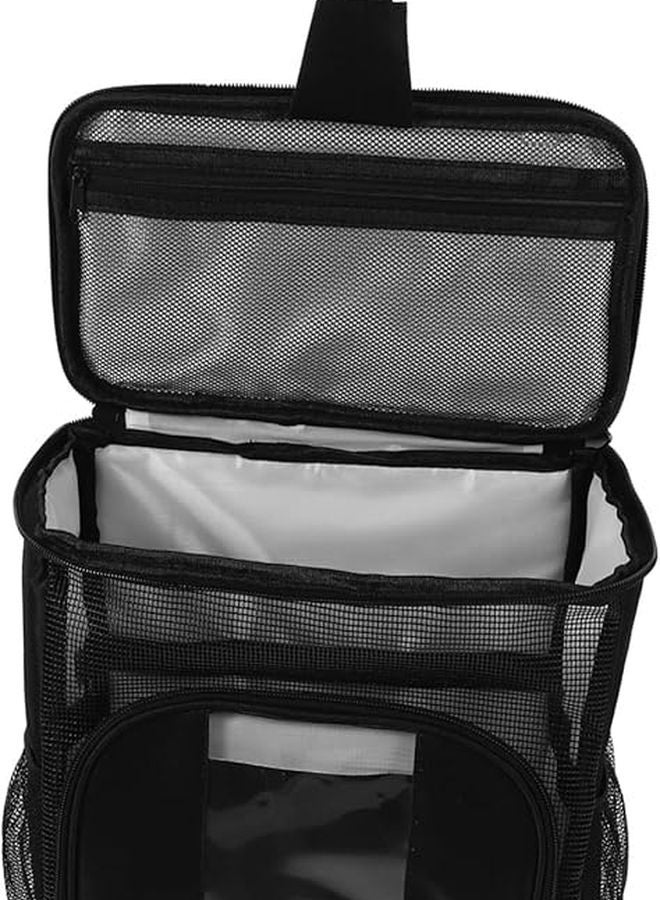 Black Hanging Travel Toiletry Bag For Women Large Capacity Portable Organizer - Image 1