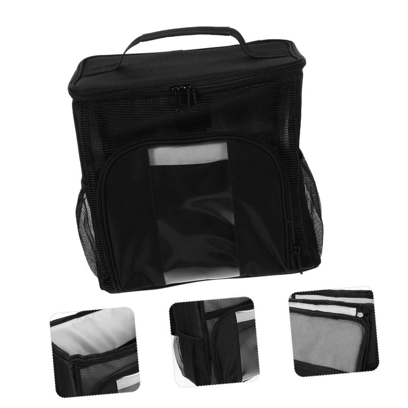 Black Hanging Travel Toiletry Bag For Women Large Capacity Portable Organizer - Image 5
