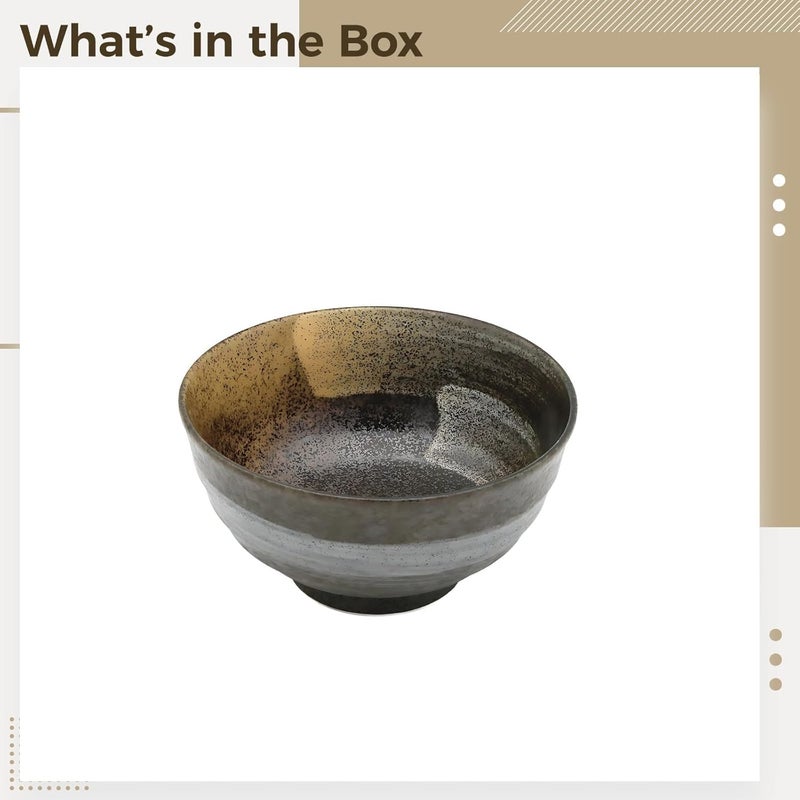 6.7 in Ceramic Ramen Bowl, Japanese Udon Bowl, Traditional Japanese Tableware with Safe Underglaze Craft, Restaurant Bowl for Soup, Rice, Noodle - Image 4