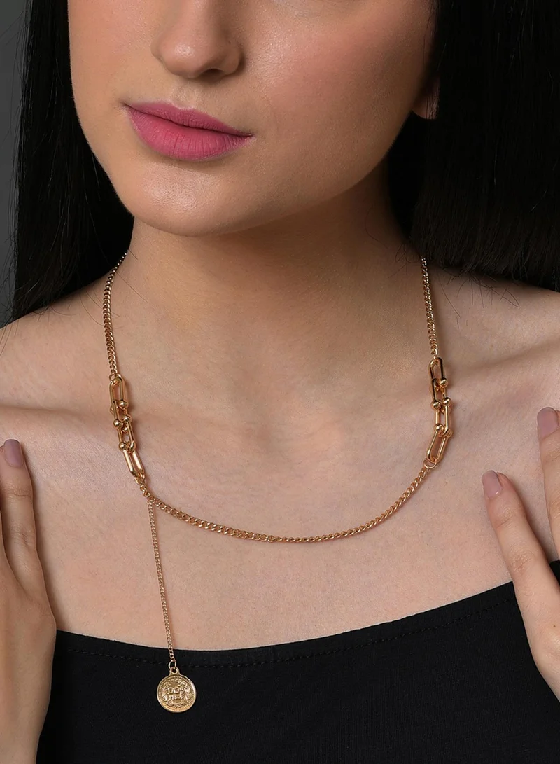 سوهي قلادة بتصميم فاخر مع سلسلة صناعية مجوهرات