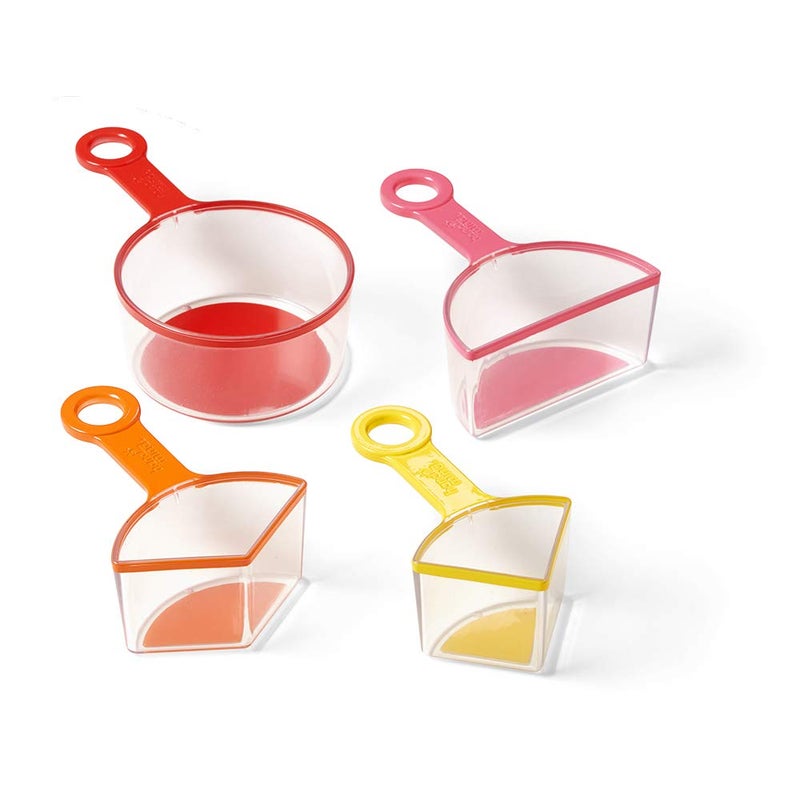 hand2mind hand2mind Rainbow Fraction Measuring Cups, Fraction Manipulatives, Kids Measuring Cups, Baking Supplies For Kids, Visual Measuring Cups, Unit Fraction, For Kids Kitchen, Montessori Kitchen (Set of 4)  - Image 5