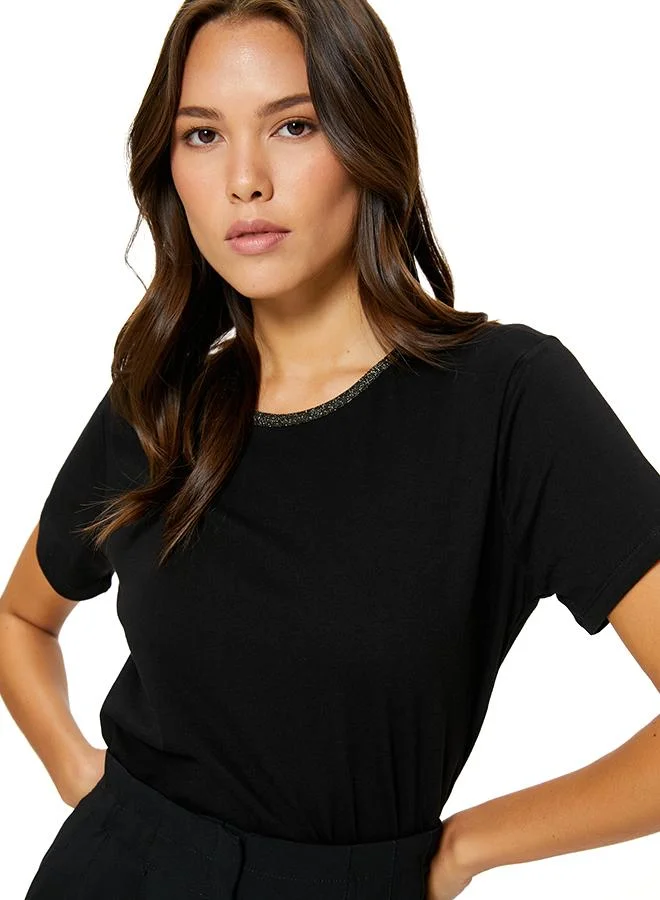 Koton Glitter Detail T-Shirt