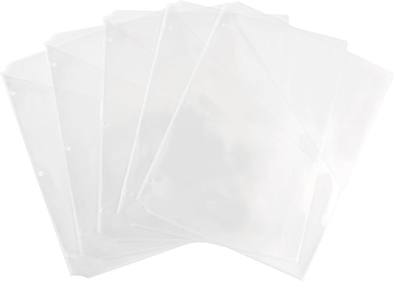 AVERY Binder Pockets for 3 Ring Binders, Clear, 8.5" x 11", Acid-Free and Archival-Safe, 15 Binder Folders Total (3-Pack of 75296) - Image 4