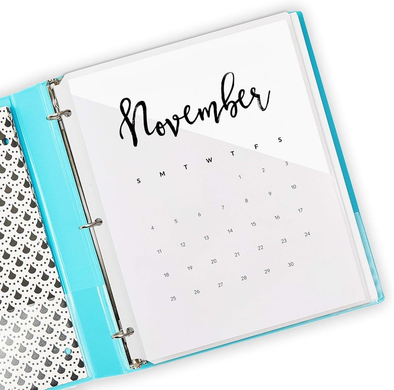 AVERY Binder Pockets for 3 Ring Binders, Clear, 8.5" x 11", Acid-Free and Archival-Safe, 15 Binder Folders Total (3-Pack of 75296) - Image 5