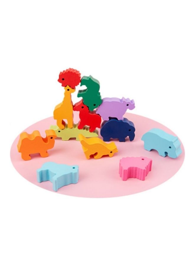 NIBEMINENT Wooden Stacking Dinosaur Toys 20.5cm - Image 1