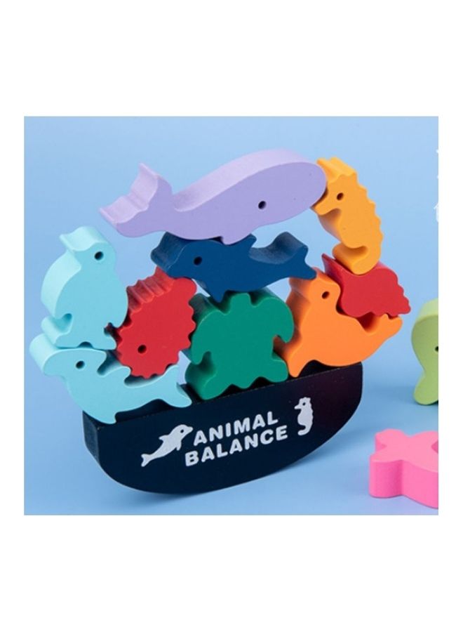 NIBEMINENT Wooden Stacking Dinosaur Toys 20.5cm - Image 2