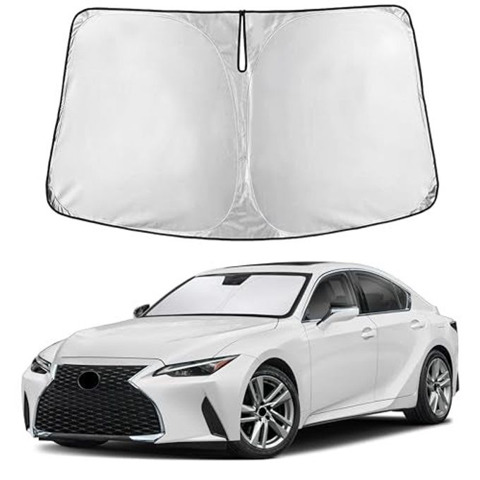EcoNour Windshield Sunshade Compatible For Lexus Is 300, Is 350, Is 500, Is 250, Is 200T 2014-2024 2025 2026, Sun Visor For Front Window Sun Shade Cover, Uv Heat Protector, Car Accessories - Image 4