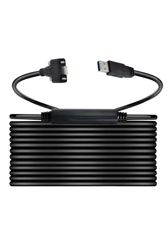 CY Cable USB-C USB 3.1 Type-C Dual Screws Locking to Standard USB3.0 Data Cable Mount Type for Camera Recorder - Image 1