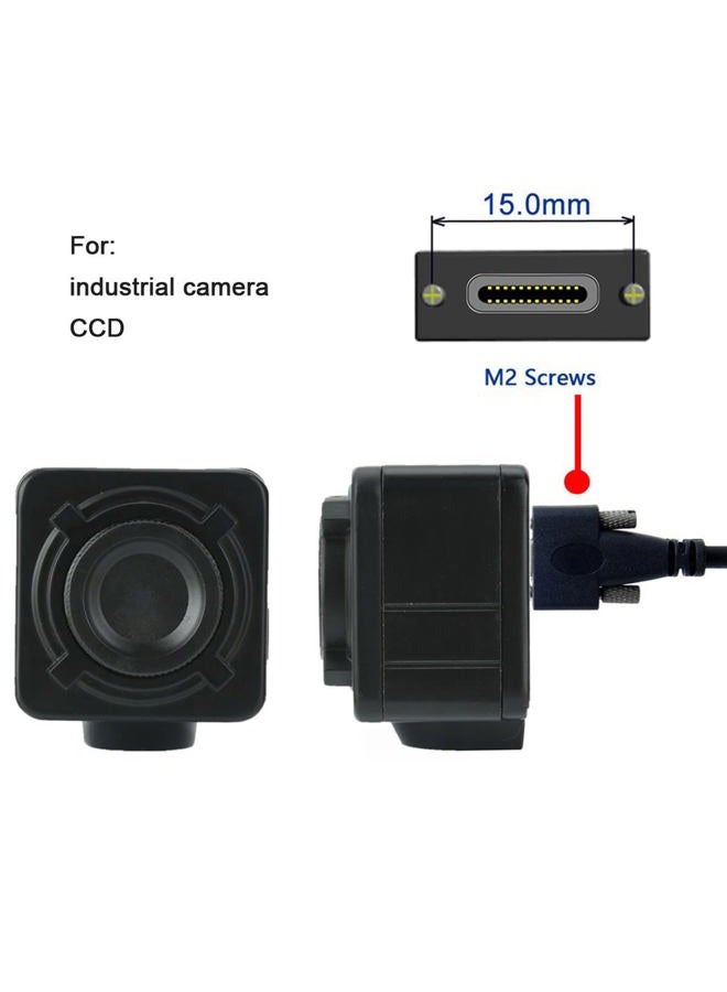 CY Cable USB-C USB 3.1 Type-C Dual Screws Locking to Standard USB3.0 Data Cable Mount Type for Camera Recorder - Image 5