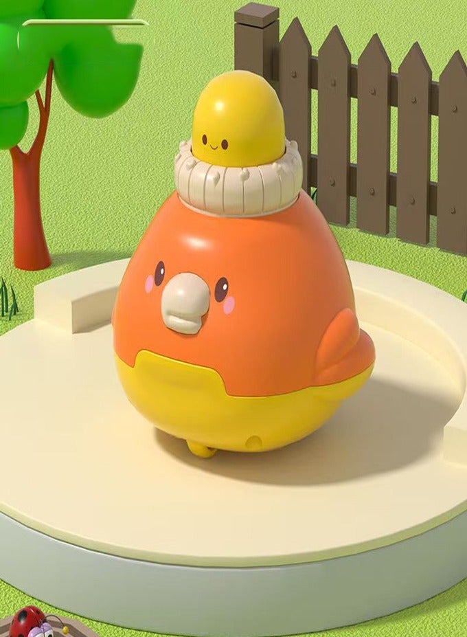 Press and slide toy car 4-piece set, parent-child fun interactive game, four in one puzzle toy - Image 4