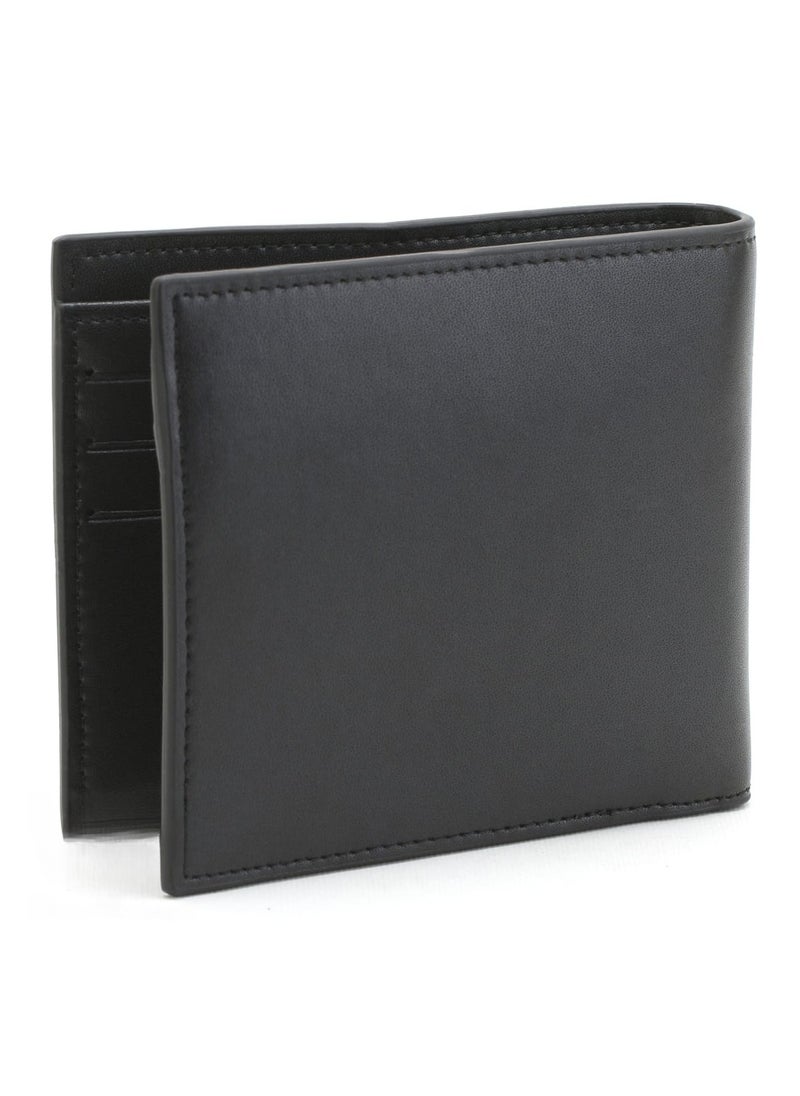 LACOSTE Lacoste Black Wallet for Men - 6 Card Slots, Coin Clip Pocket, and Spacious Main Money Compartment - Sleek & Durable Design  - Image 3