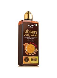 WOW Skin Science Ubtan Body Wash For Tan Removal And Glowing Skin With Chickpea Flour Almond Safron & Turmeric Extract 250 Ml  - Image 1