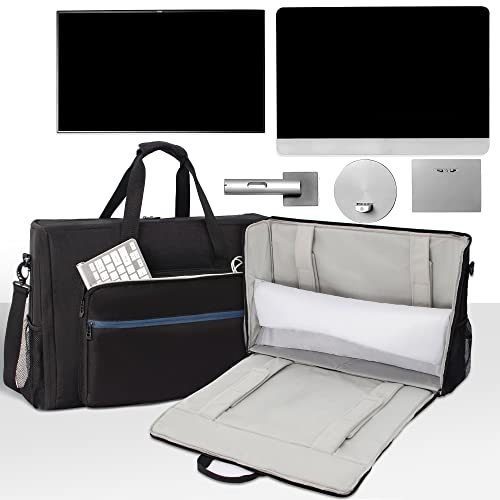 AKOZLIN LCD Screens/TVs(up to 2) Transport Tote Bag for 24" Displays Padded Monitor Carrying Case (NOT FOR IMAC) Travel Bag With Shoulder Strap,Large Accessories Pocket - Image 2