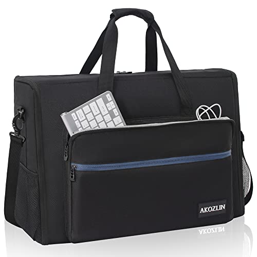 AKOZLIN LCD Screens/TVs(up to 2) Transport Tote Bag for 24" Displays Padded Monitor Carrying Case (NOT FOR IMAC) Travel Bag With Shoulder Strap,Large Accessories Pocket - Image 1