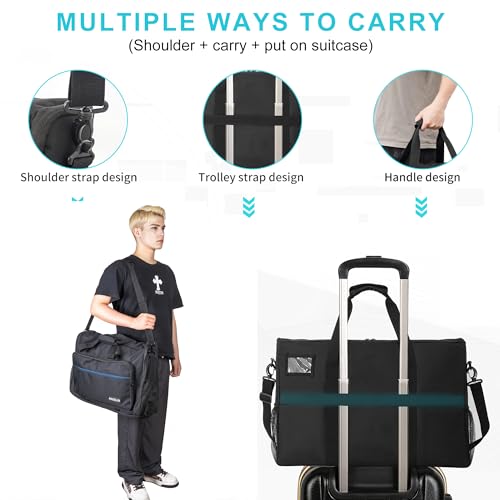 AKOZLIN LCD Screens/TVs(up to 2) Transport Tote Bag for 24" Displays Padded Monitor Carrying Case (NOT FOR IMAC) Travel Bag With Shoulder Strap,Large Accessories Pocket - Image 5