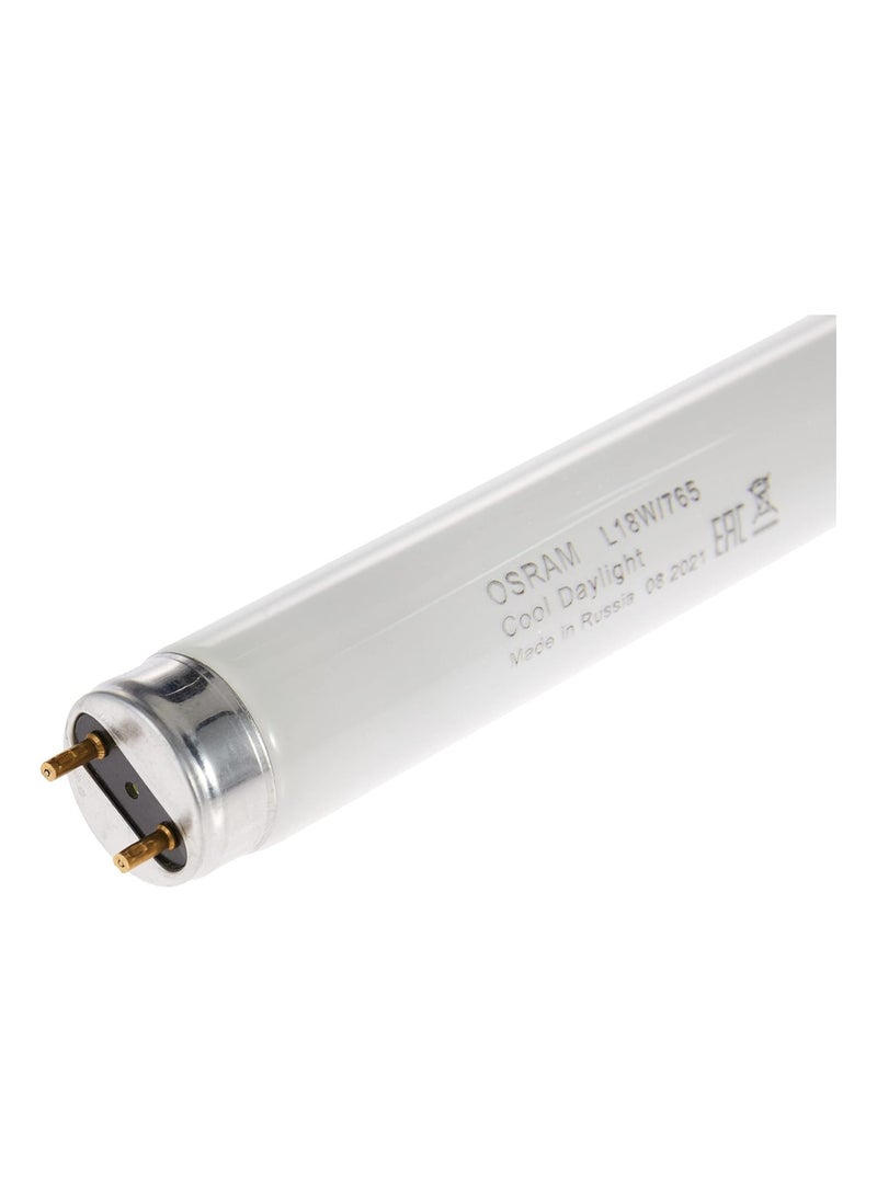 Osram - Osram/ Ledvance Fluorescent Tube Light Basic T8 L 18 Watts 6500k Day Light Otf18W 0.6 m- Pack of 5 - Image 1
