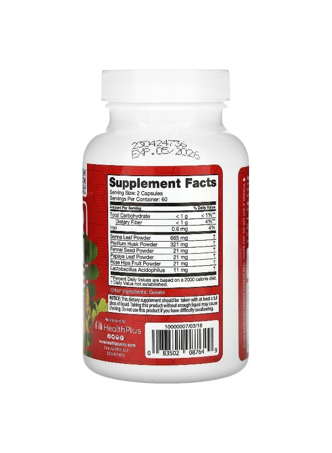 healthplus Health Plus, Super Colon Cleanse, 120 Capsules (Packaging may vary) - Image 2