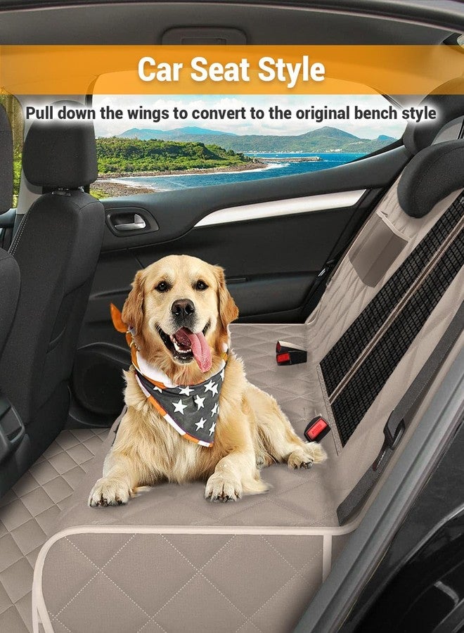 Victoper Dog Car Seat Cover, Heavy Durable Dog Seat Cover for Back Seat, 100% Waterproof Scratch Proof Nonslip Dog Hammock for Car with Side Flap, Pet Back Seat Covers Large 60" W x 64" L - Image 4