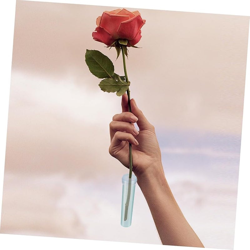 Housoutil 100 قطعة أنابيب ماء زهرية ذات غطاء ناعم لإطالة نضارة الزهور في الباقات - Image 5