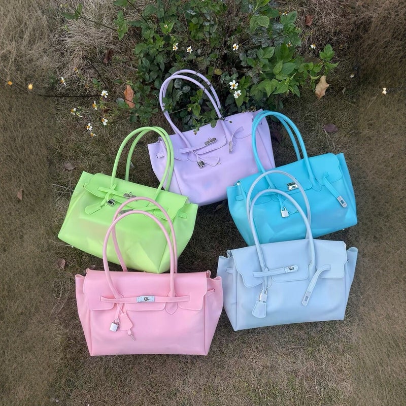 Women's PVC Jelly Shoulder Bag Handbag - Image 4