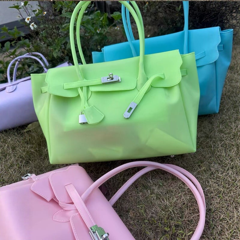 Women's PVC Jelly Shoulder Bag Handbag - Image 3
