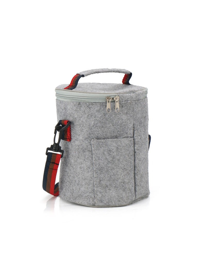 Bluejw Lunch Box With Bag For Men And Women,Large Insulated Lunch Tote With Handle, Lunch Box For Work, School, Picnic, Travel, With Shoulder Strap And Sturdy Carry Handle,Microwave Safe Meal Prep Container  - Image 3