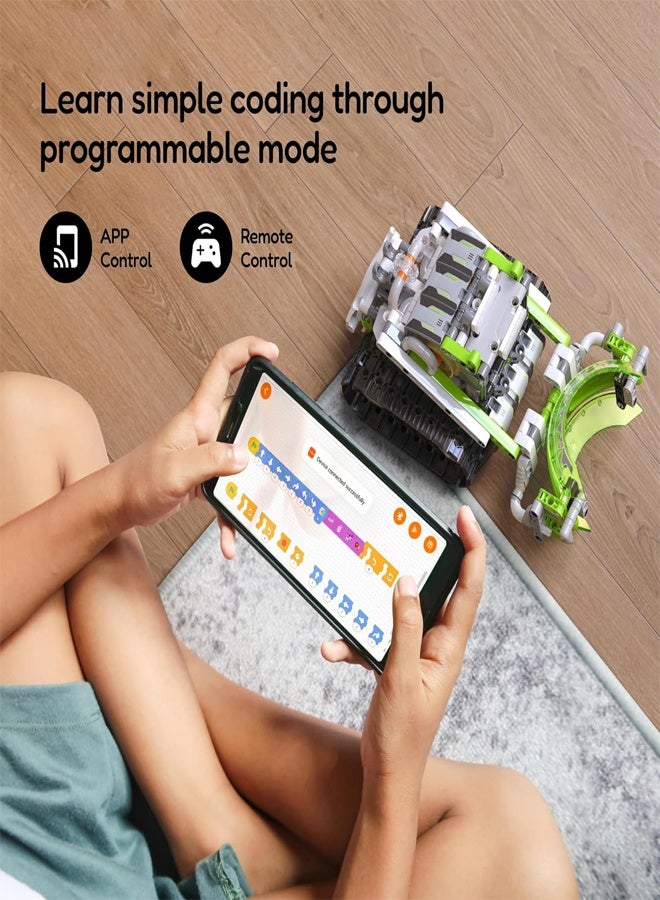 478 Pieces Robot Building Kit for Kids Remote App Controlled Robot Toys 3 in 1 Technic Set Robot Snail Bulldozer Educational Toy for Boys and Girls - Image 5