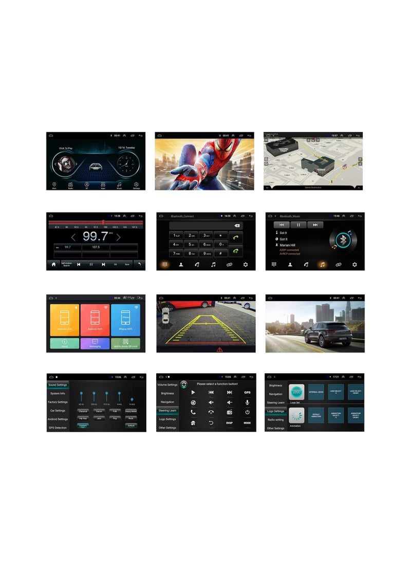Generic - Android Double Din Car Stereo 7 Inch 1080P HD Touch Screen Multimedia System With GPS Navi HiFi WiFi Bluetooth RDS FM Radio Mirror-Link Dual USB With Backup Camera Included - Image 1