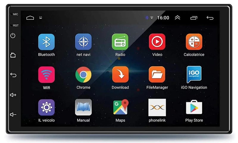 SHEZA STAR Android Double Din Car Stereo 7 Inch 1080P HD Touch Screen Multimedia System With GPS Navi HiFi WiFi Bluetooth RDS FM Radio Mirror-Link Dual USB With Backup Camera Included - Image 1