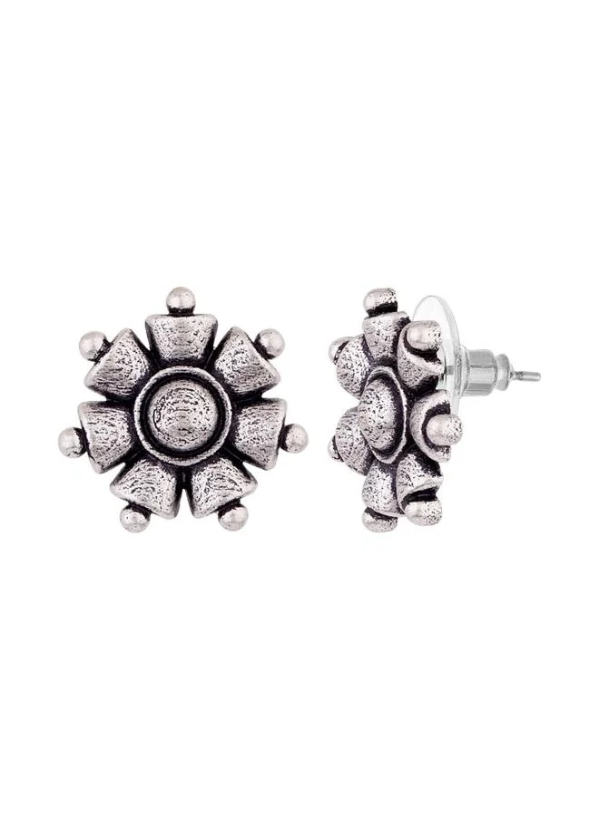 VOYLLA Nayantara Floral Motif Stud Earrings