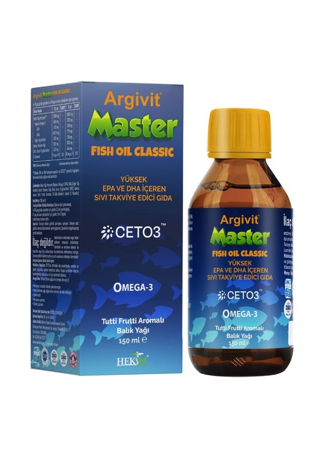 Argivit Master High Potency EPA DHA Omega-3 Liquid Fish Oil - Image 1