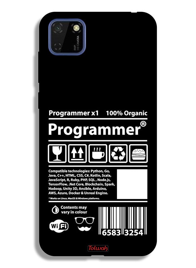 Tolwak Huawei Y5p Protective Case Cover Programmer Sticker - Image 2