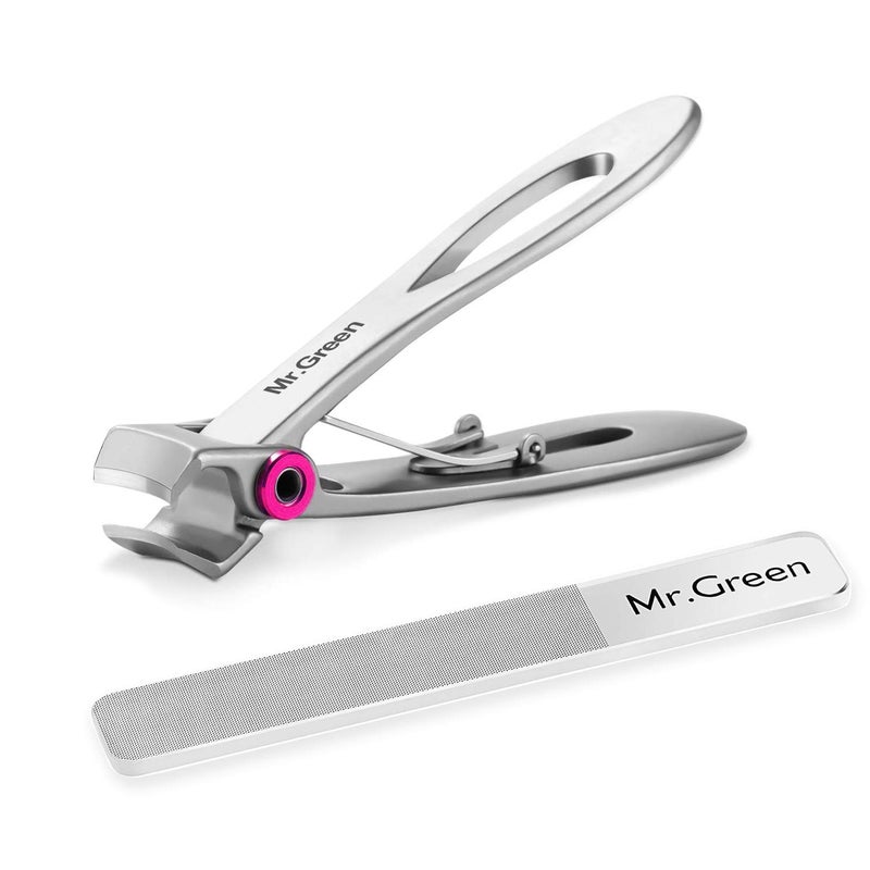 MrGreen MRGREEN Nail Clipper Ultra Wide Jaw Opening Toenail Clippers for Thick Nails Heavy Duty Stainless Steel Fingernail Clippers for Seniors 