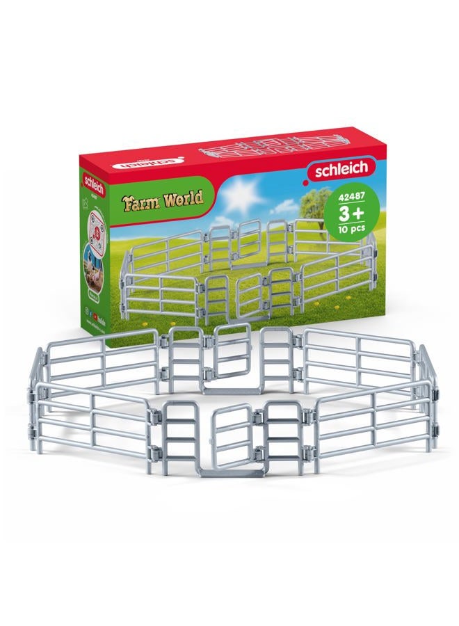 Schleich Farm World, Farm Toy Accessory for Boys and Girls Ages 3-8, Corral Fence with Gate - Image 1