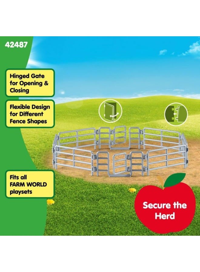 Schleich Farm World, Farm Toy Accessory for Boys and Girls Ages 3-8, Corral Fence with Gate - Image 3