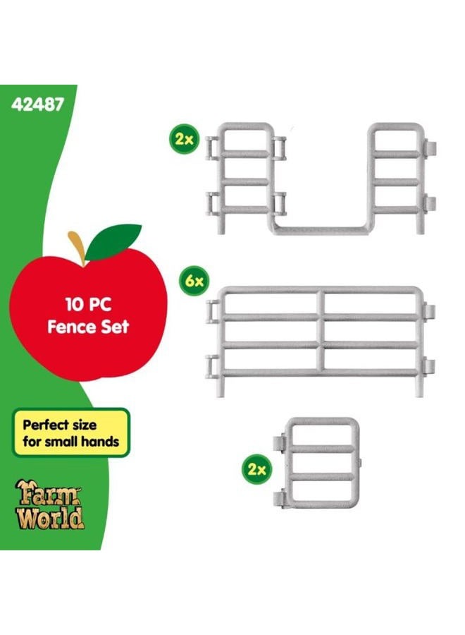 Schleich Farm World, Farm Toy Accessory for Boys and Girls Ages 3-8, Corral Fence with Gate - Image 5