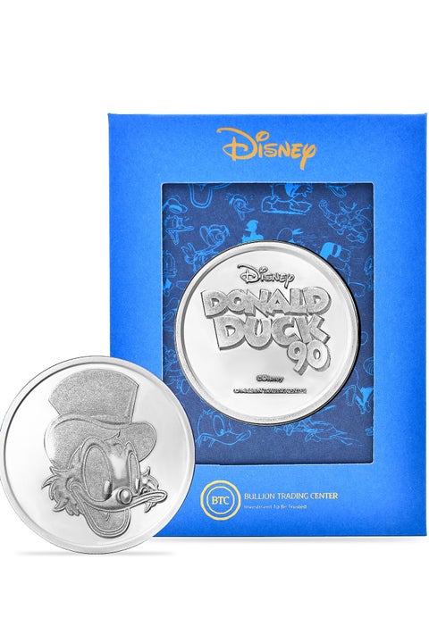 BTC 50g Disney Silver Coin - Mr. Scrooge