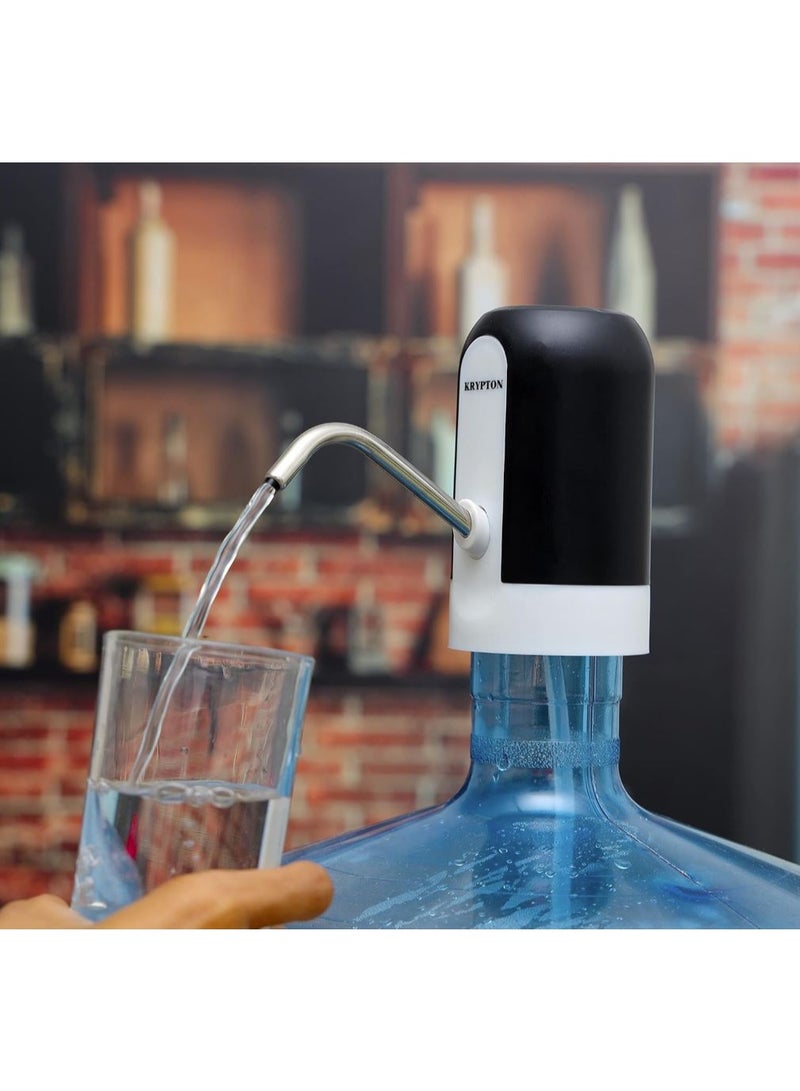 KRYPTON Krypton Rechargeable Drinking Water Dispenser, KNWD6370-1200 mAh Lithium Battery, USB Charging, Power Switch with Blue LED, Simple Installation - Image 3