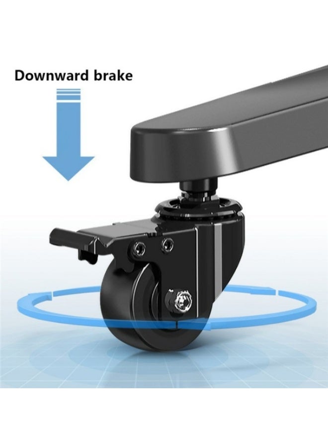 NB ERGONOMIC Motorized TV Floor Stand  for 55–85 Inch TVs Up to 45.5 kg, Height Adjustable 1200–1500 mm, VESA Mount 600×400 mm, Mobile TV Stand with Casters, Black | G85 - Image 5