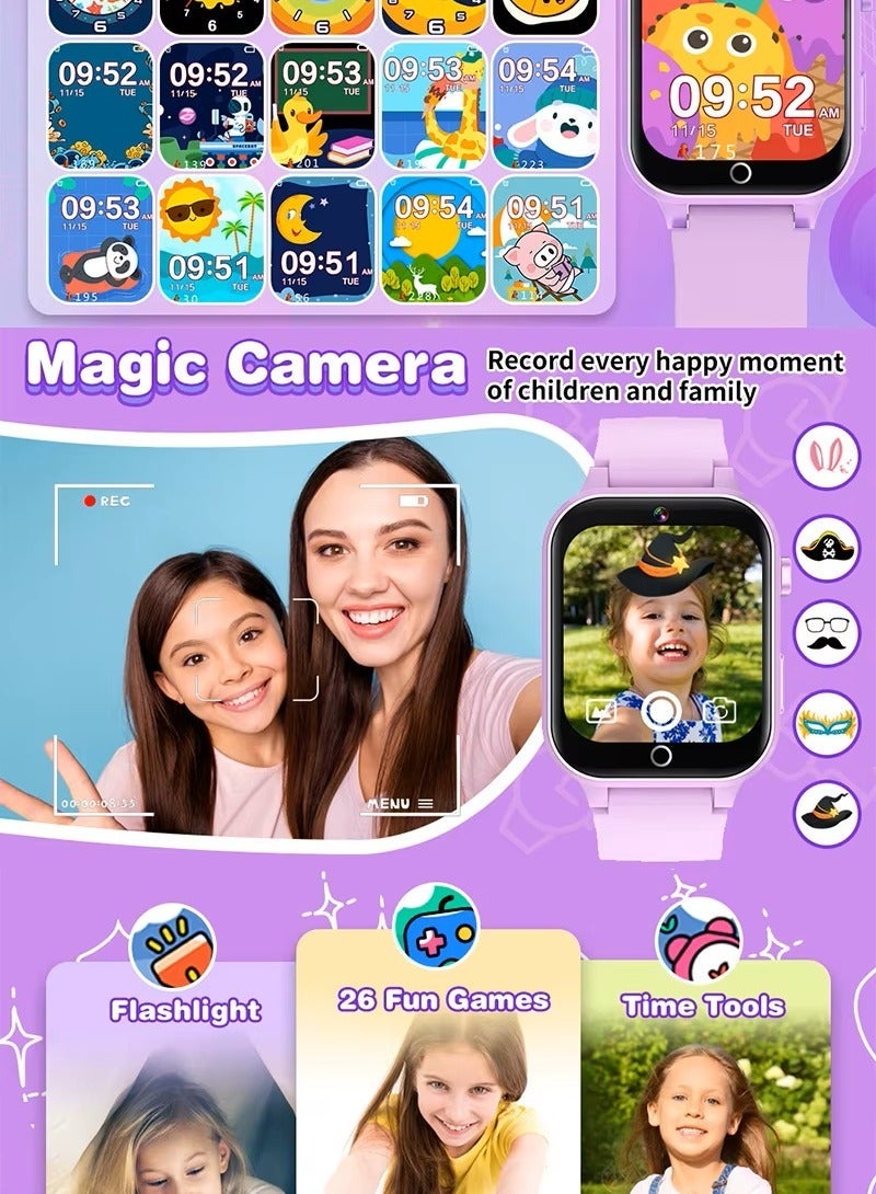 Minnie 1.5 Inch HD Colored Touch Screen Game Play Can Children's Minnie Kids watch with Game - Image 3