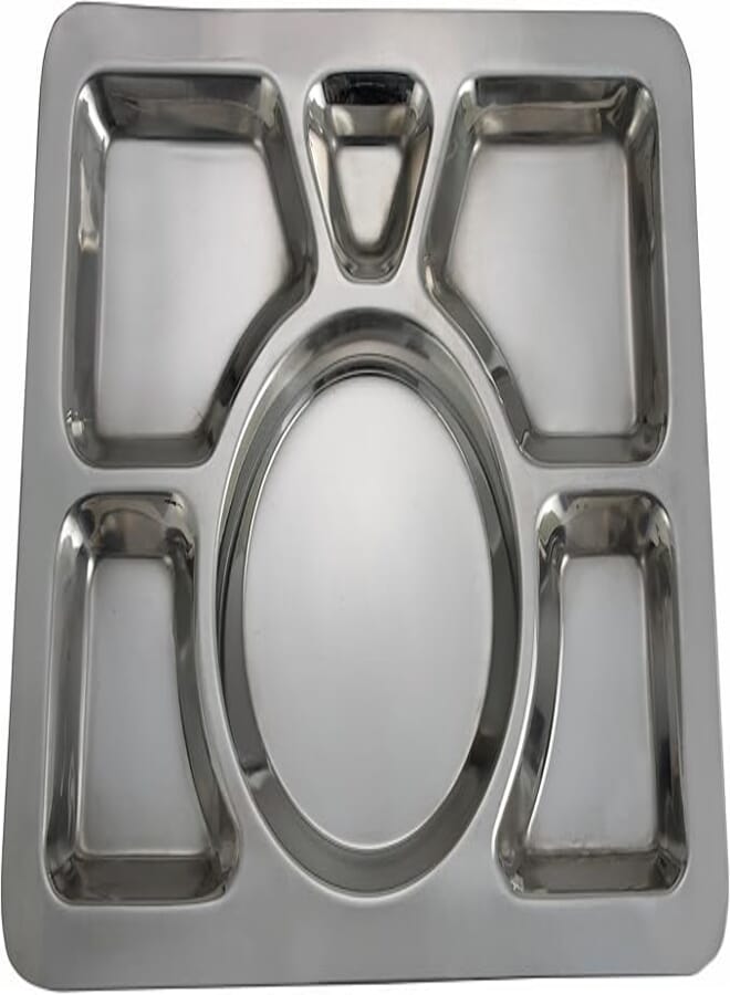 Winco 6-Compartment Mess Tray, Style A